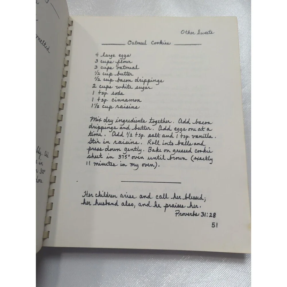 Clarice Doub Tuttle Family Recipe‎ Book Pfafftown, NC Elm Grove United Methodist